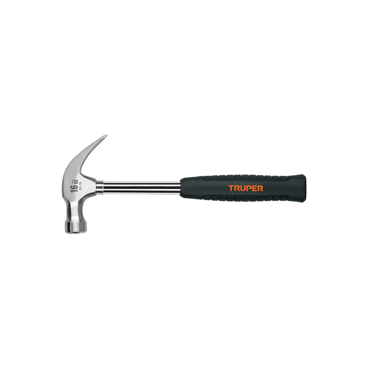 MARTILLO PULIDO 16 OZ UÑA CURVA MANGO TUBULAR C/NEOPRENO 16700 SJ-16