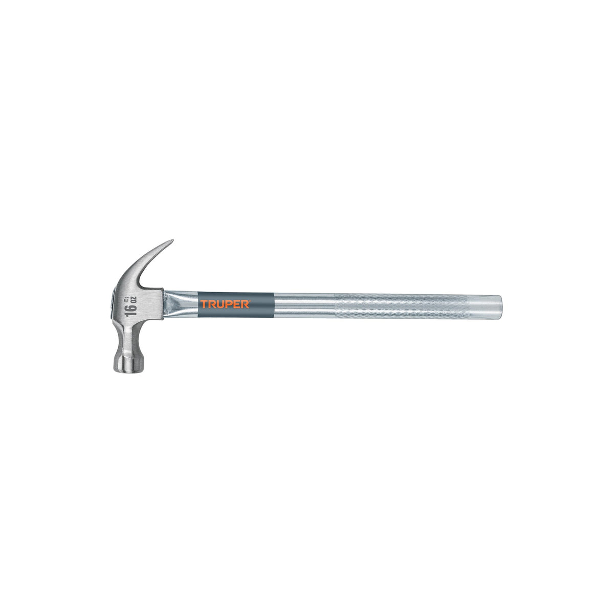 MARTILLO TUBULAR PULIDO 16 OZ UÑA CURVA TRUPER 16701 MT-16