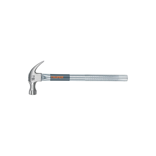 MARTILLO TUBULAR PULIDO 16 OZ UÑA CURVA TRUPER 16701 MT-16