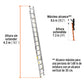 ESCALERA DE EXTENSIÓN TIPO III 28 ESCALONES TRUPER 16748 ESE-28