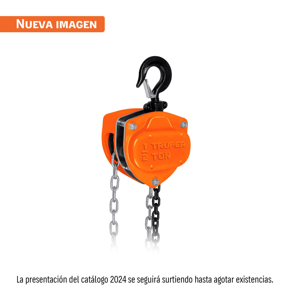 POLIPASTO DE CADENA DE 1/2 TON TRUPER 16823 POL-1/2