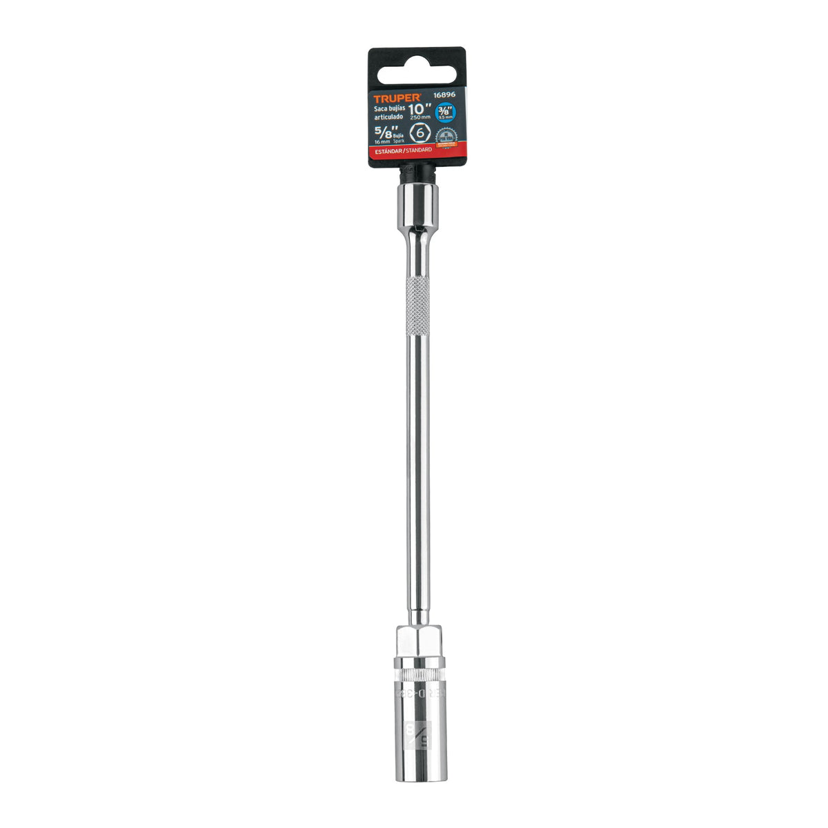 DADO P/BUJÍAS CUADRO 3/8' ARTICULADO 5/8' EXTENSIÓN 10' 16896 D-3820-BE10