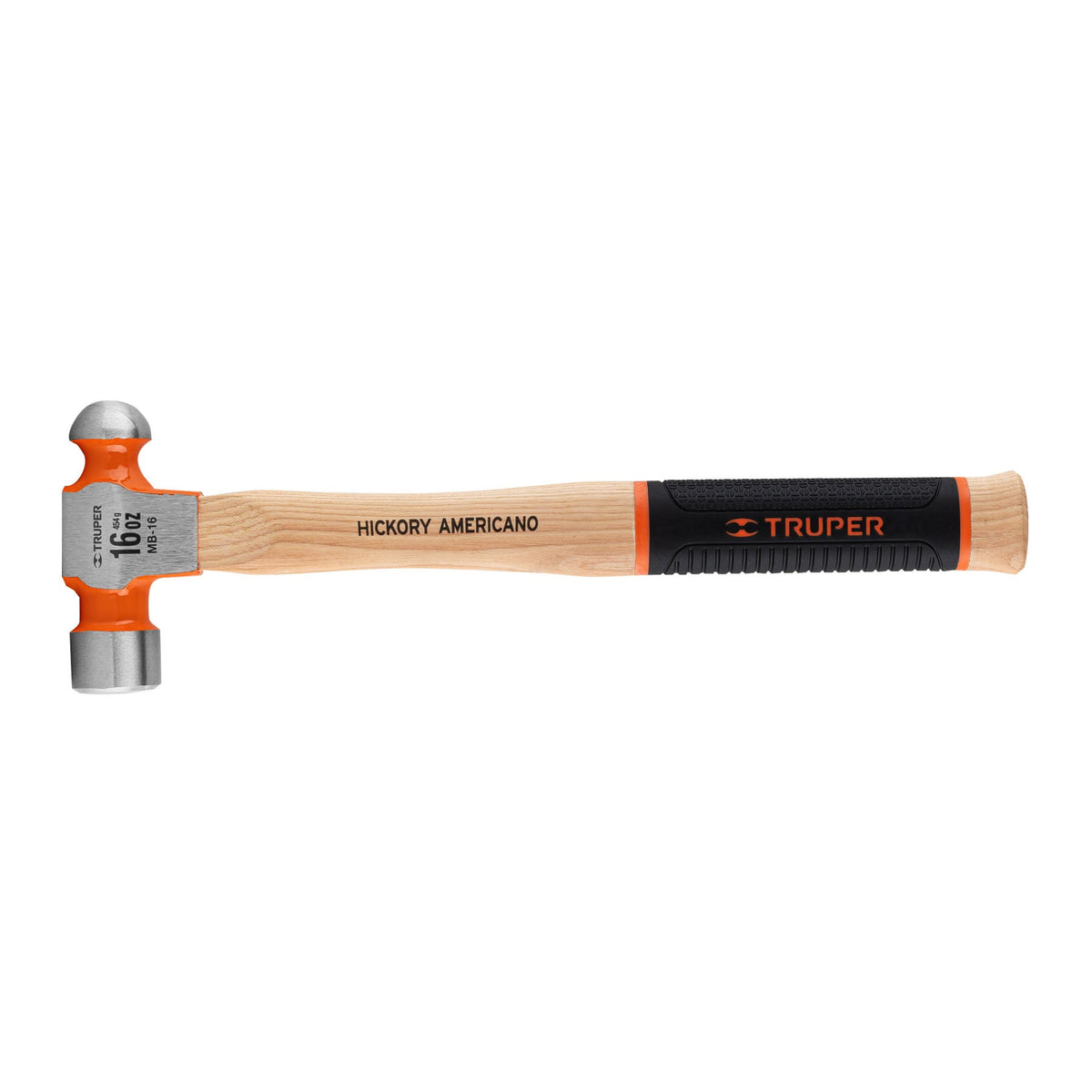 MARTILLO PULIDO DE BOLA 16 OZ MANGO HICKORY TRUPER GRIP 16902 MB-16