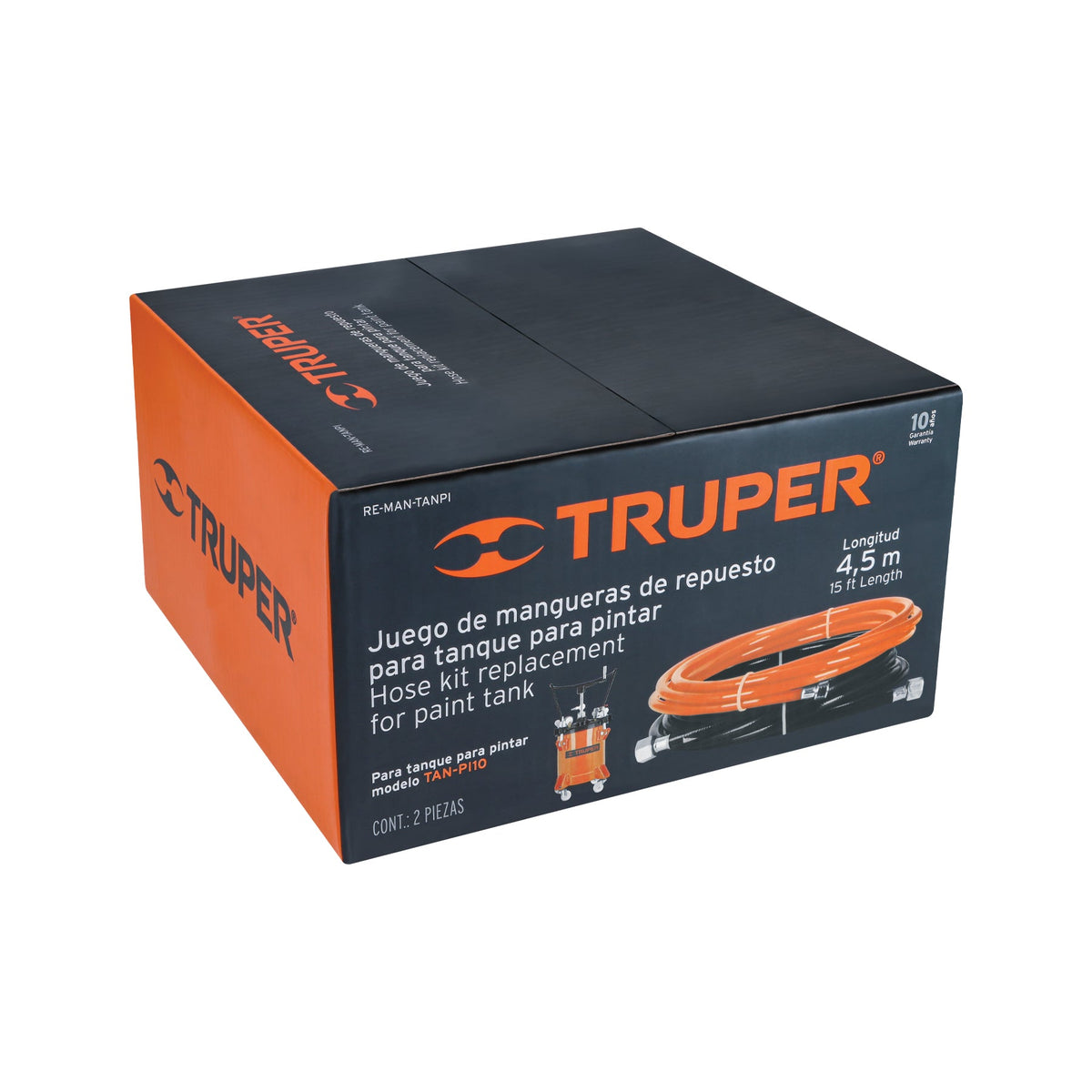 REPUESTO DE MANGUERAS PARA TANPI-10 TRUPER 16909 RE-MAN-TANPI