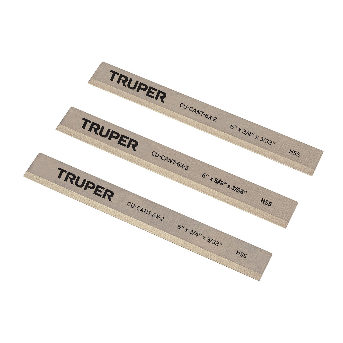 CUCHILLAS PARA CANT-6X-2 3 PIEZAS EN CAJA TRUPER 16919 CU-CANT-6X-2