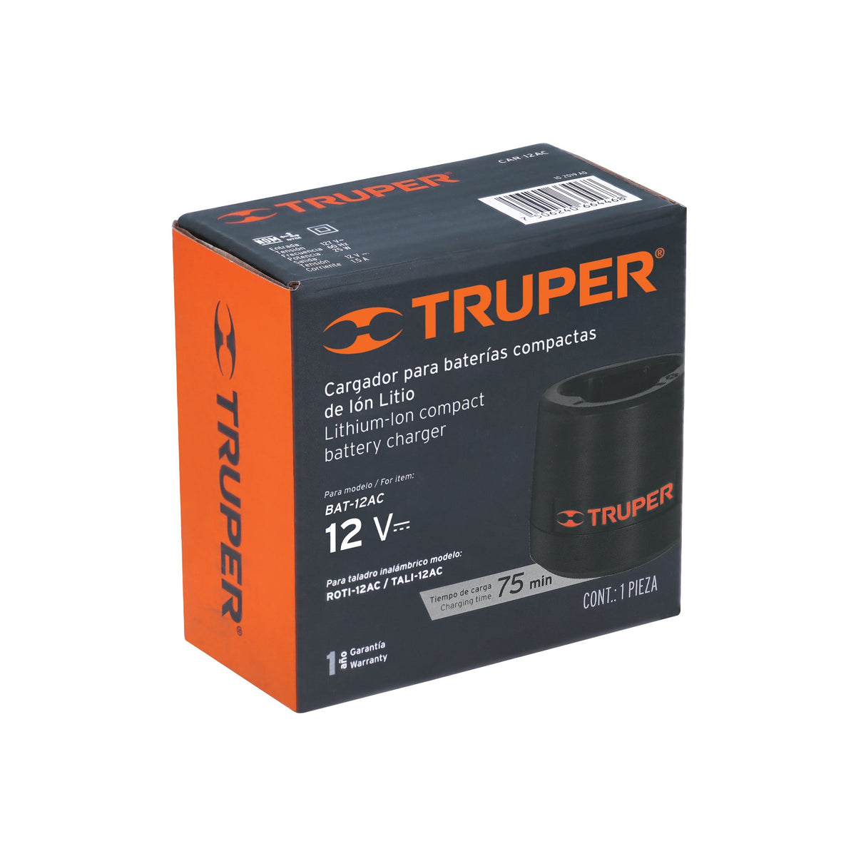 CARGADOR DE BATERÍAS 12V PARA ROTI-12AC Y TALI-12AC 16946 CAR-12AC