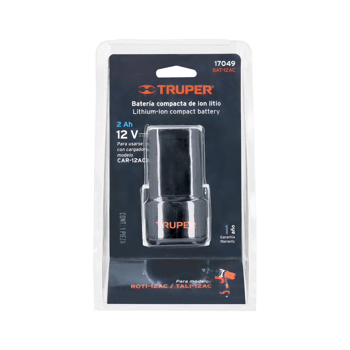BATERÍA ION LITIO 12V PARA ROTI-12AC Y TALI-12AC 17049 BAT-12AC