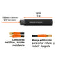 MANGUERA PARA COMPRESOR DE HULE 10M X 1/4' TRUPER 17080 MAN-AP-10-1/4