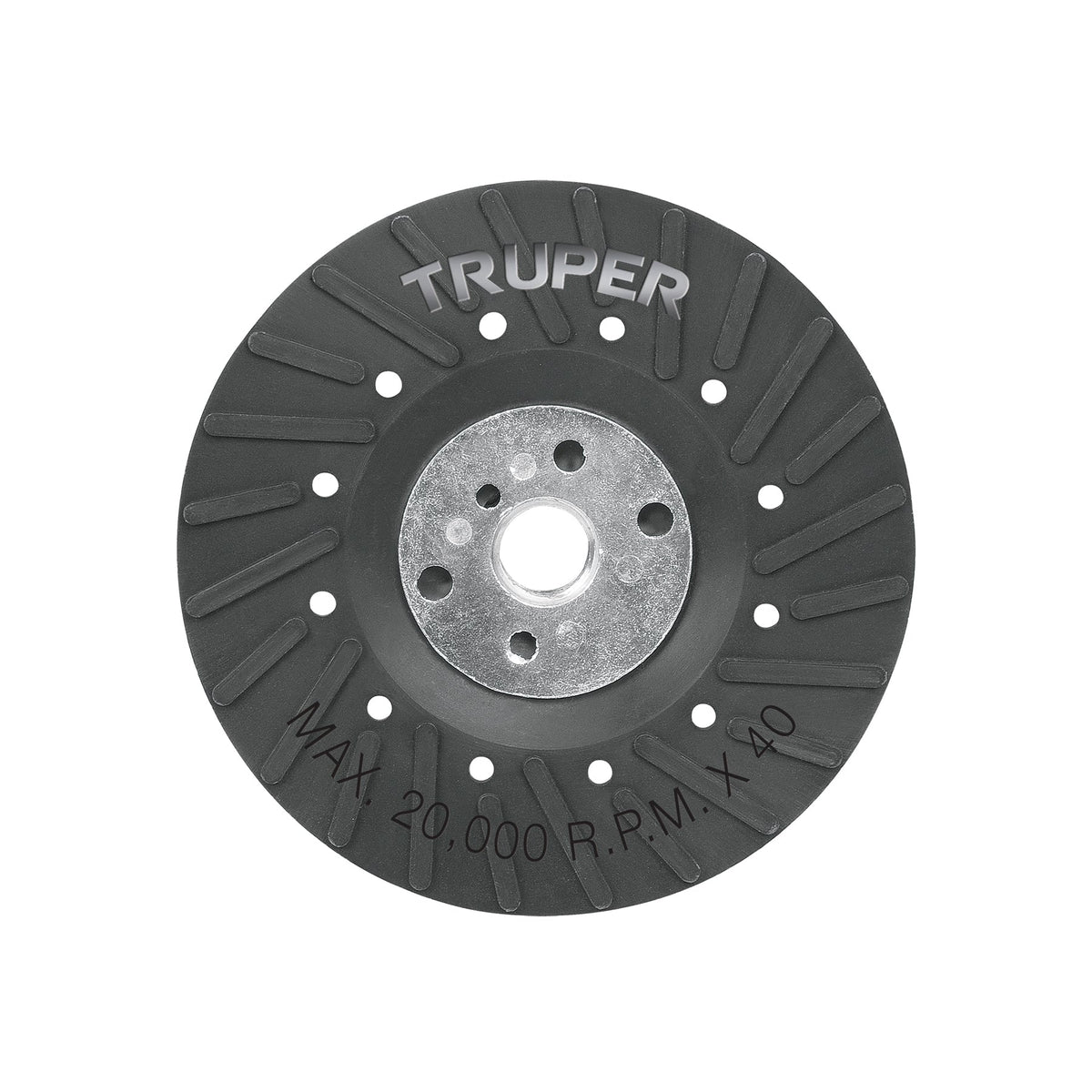 RESPALDO PARA DISCOS DE LIJA 4-1/2' EJE 5/8 TRUPER 17273 RES-DILI-4-1/2P