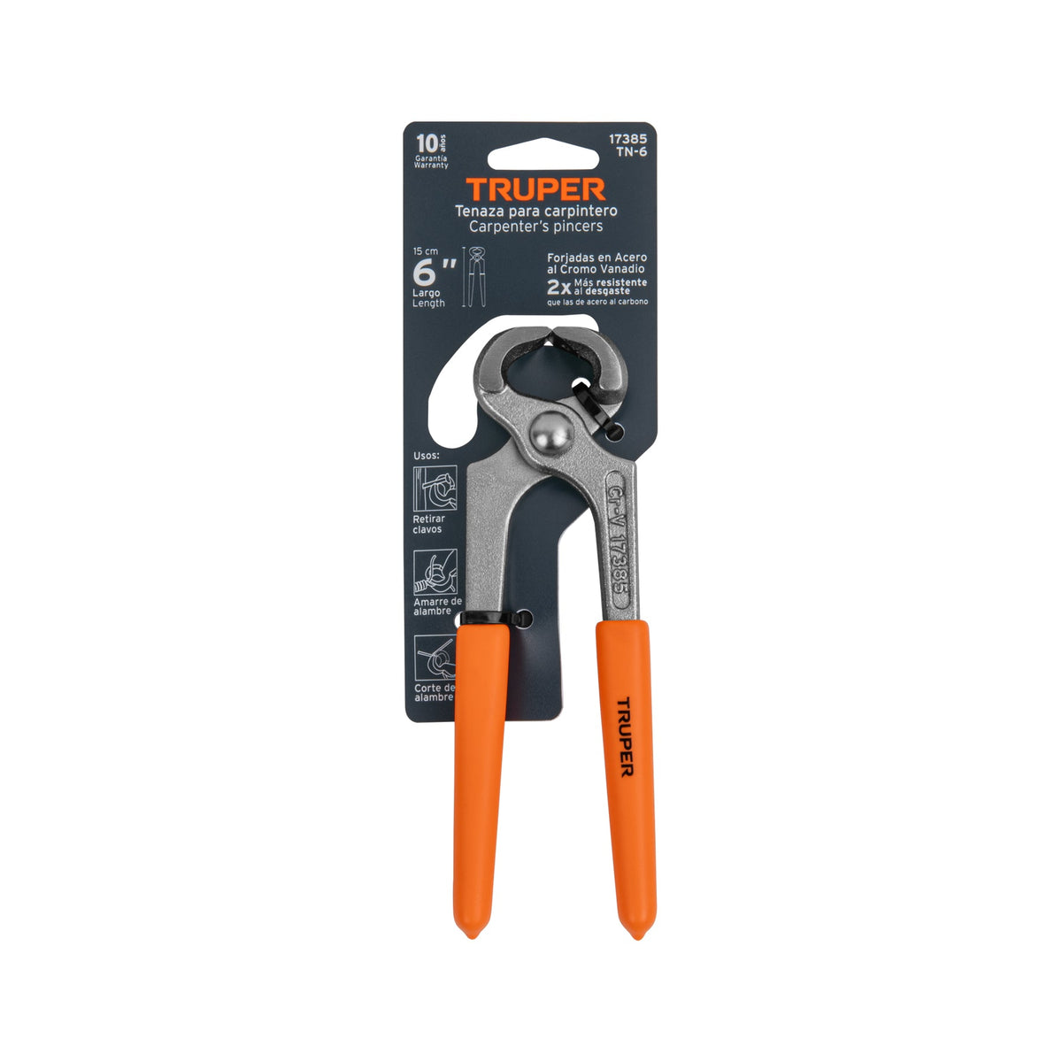 TENAZA PARA CARPINTERO 6' TRUPER 17385 TN-6