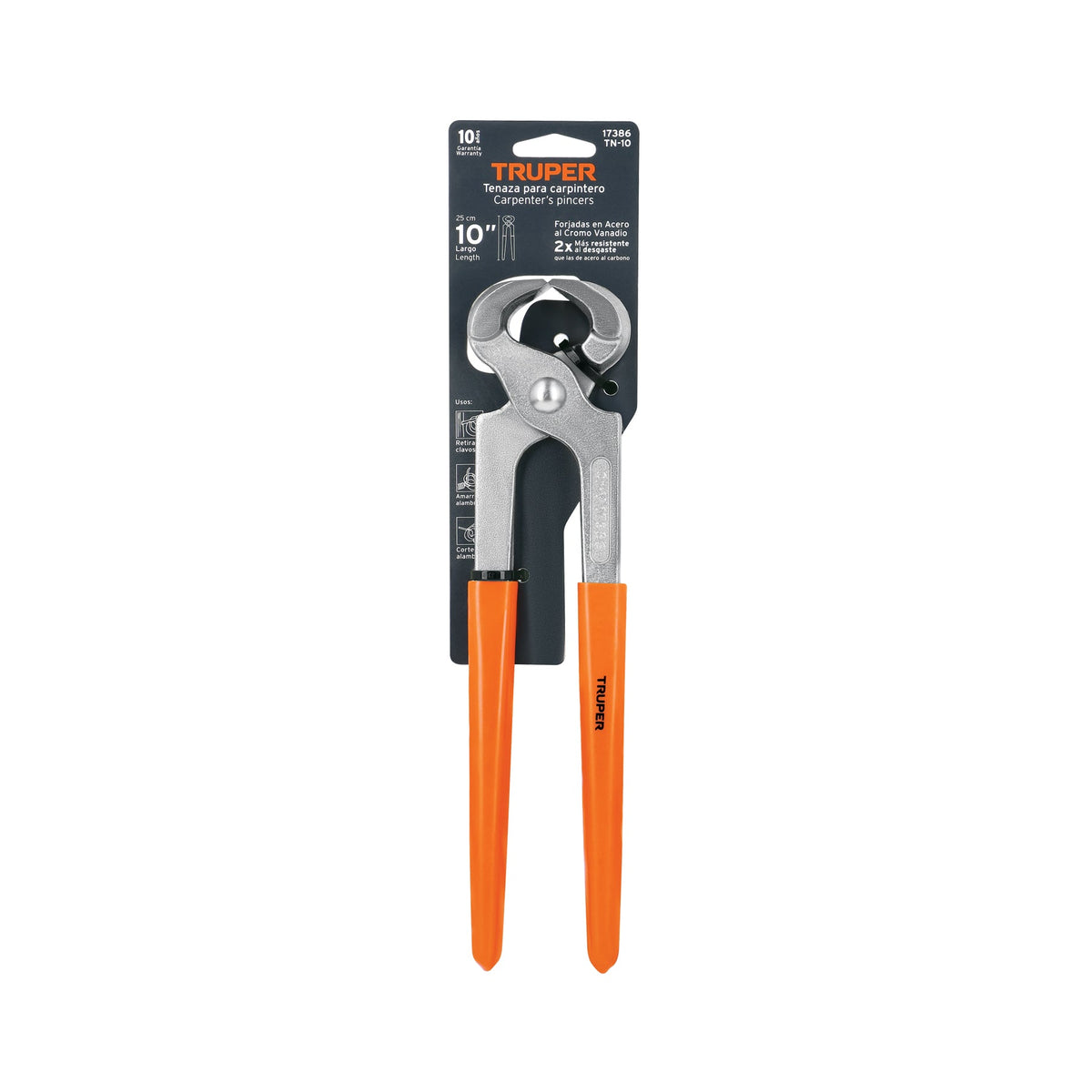 TENAZA PARA CARPINTERO 10' TRUPER 17386 TN-10