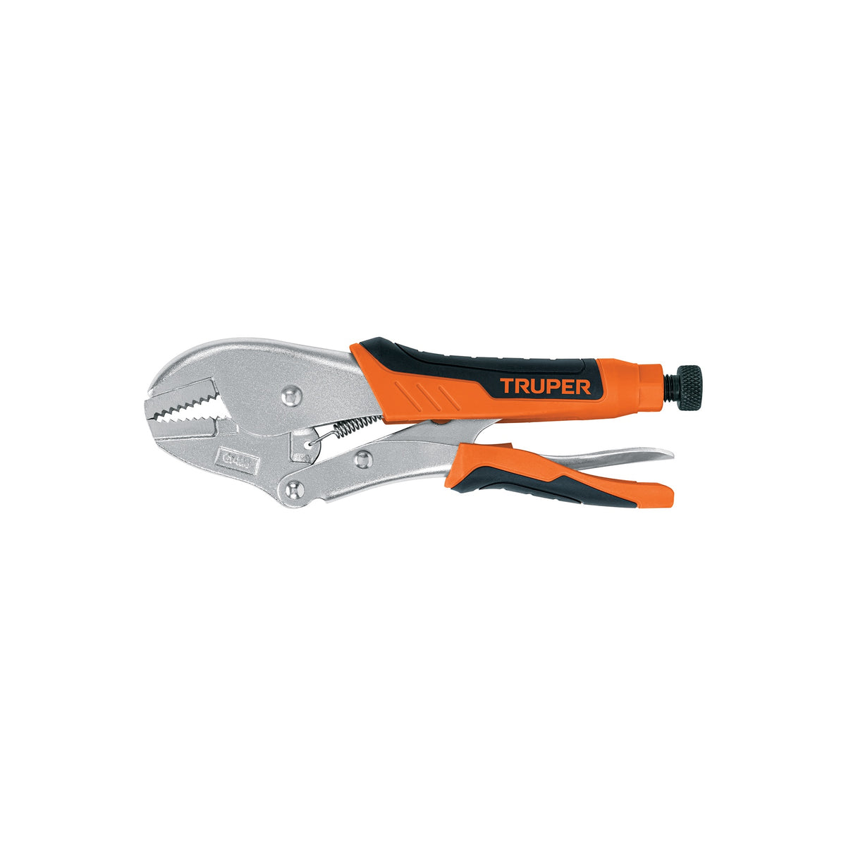PINZA DE PRESIÓN 10' MORDAZA RECTA MANGO DE VINIL TRUPER 17437 PPT-10RX