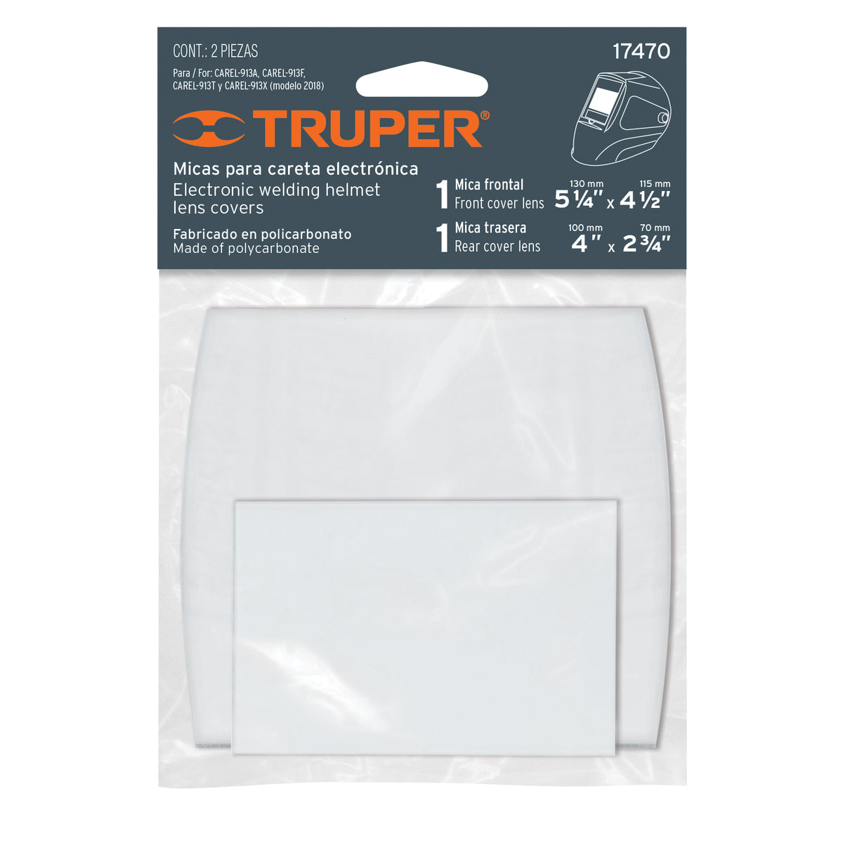 BOLSA CON 2 MICAS PARA CARETAS CAREL-913A 913F 913T Y 913X 17470 REP-CAREL-913
