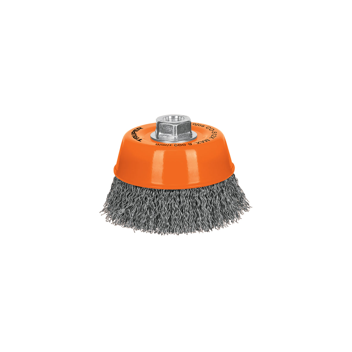 CARDA COPA 5' ALAMBRE ONDULADO GRUESO EJE 5/8'-11 TRUPER 17533 CO-512X
