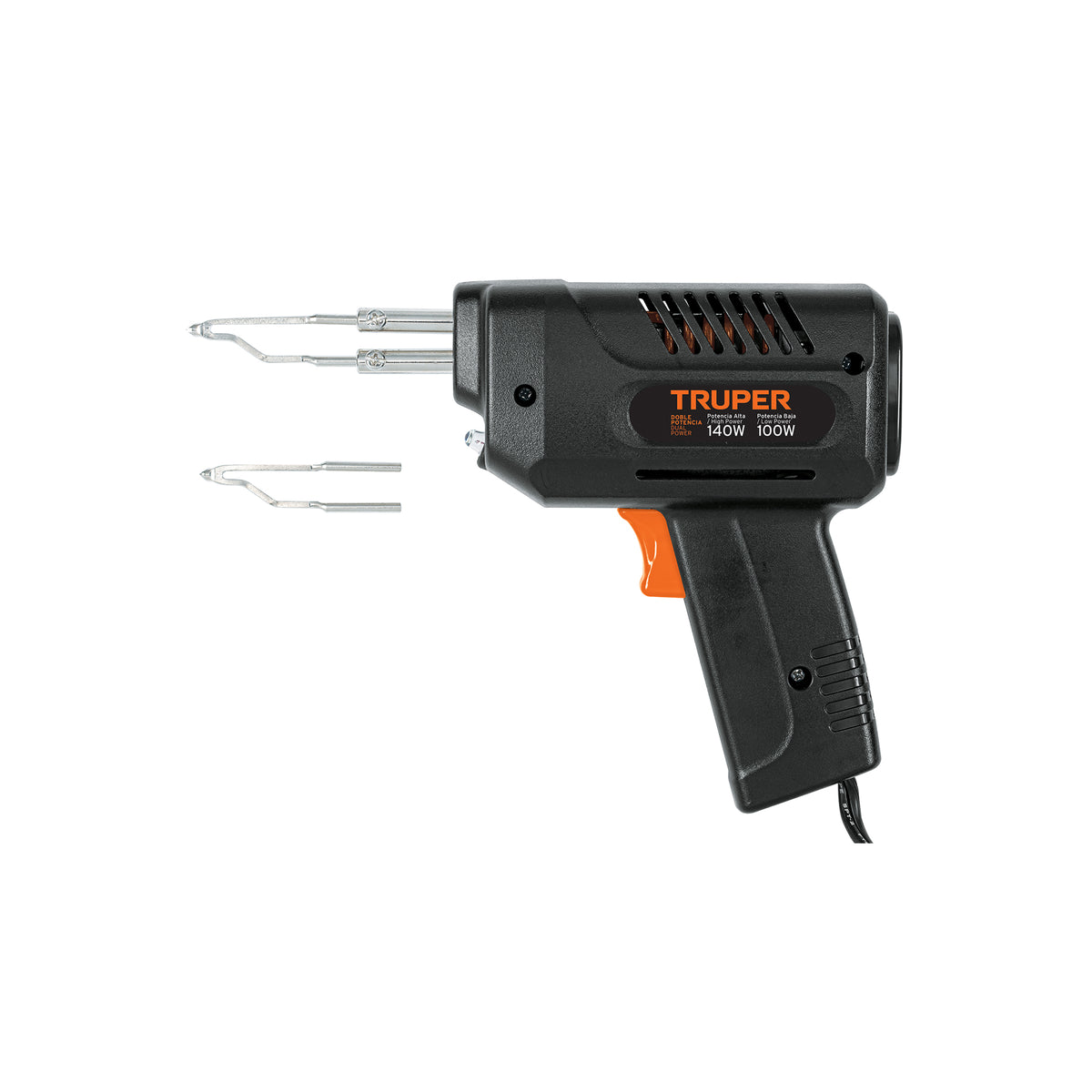 CAUTÍN 140 W TIPO PISTOLA CON 2 TEMPERATURAS TRUPER 17548 CAU-140