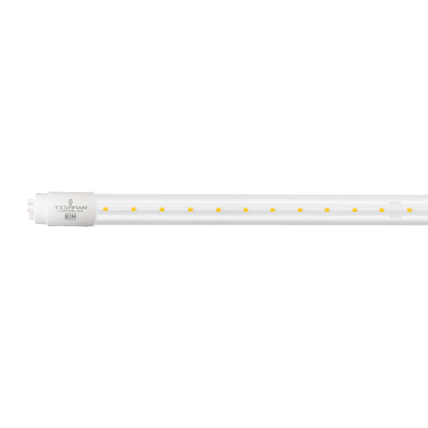 TUBO T8 LED 1.20MTS TRANSPARENTE 20W 65K LUZ FRÍA CONEXION POR DOS LADOS TISHMAN TLT82065CL