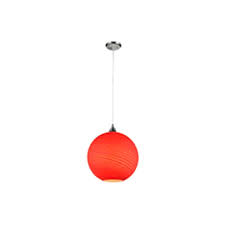 SUSPENDIDO SENCILLO ROJO 20W 100-240V E27