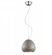 LUMINARIA DECORATIVA P/SUSP. BASE E26 ACABADO GRIS