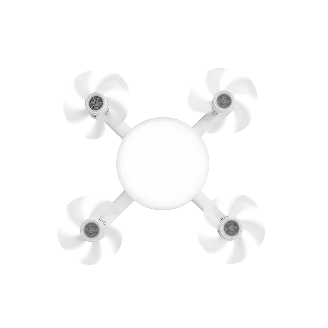 FOCO CON 4 VENTILADORES TIPO DRON 36W CCT MULTI TEMPERATURA IPSA VENTI-LITE DRONX4