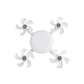 FOCO CON 4 VENTILADORES TIPO DRON 36W CCT MULTI TEMPERATURA IPSA VENTI-LITE DRONX4