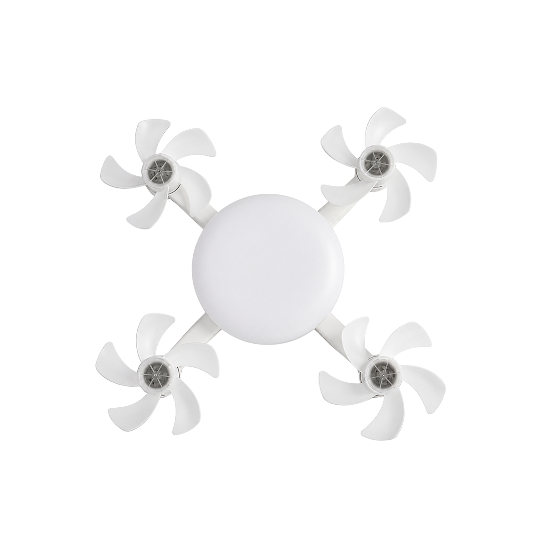 FOCO CON 4 VENTILADORES TIPO DRON 36W CCT MULTI TEMPERATURA IPSA VENTI-LITE DRONX4