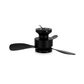 VENTILADOR DE TECHO CON LED NEGRO 30" 45W CCT MULTI TEMPERATURA LUMICRAFT VENTI-12