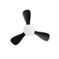 VENTILADOR DE TECHO CON LED NEGRO 30" 45W CCT MULTI TEMPERATURA LUMICRAFT VENTI-12