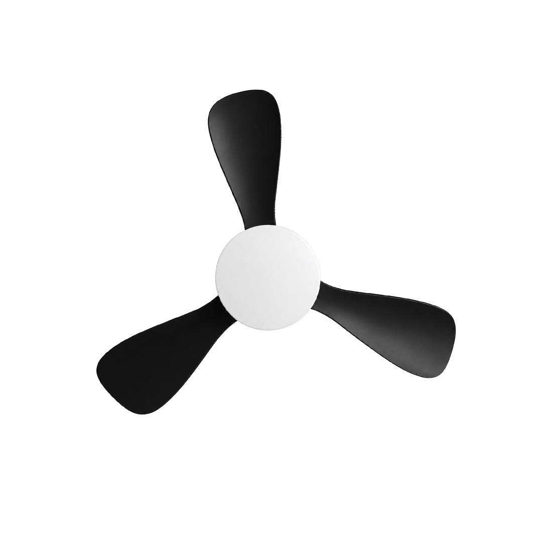 VENTILADOR DE TECHO CON LED NEGRO 30" 45W CCT MULTI TEMPERATURA LUMICRAFT VENTI-12