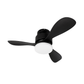 VENTILADOR DE TECHO CON LED NEGRO 30" 45W CCT MULTI TEMPERATURA LUMICRAFT VENTI-12