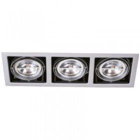 EMPOTRADO BASE AR11 3X50W SATINADO