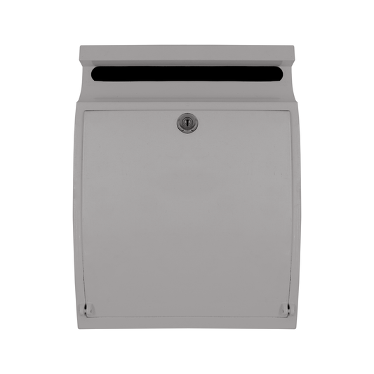 BUZON CONTEMPORáNEO MODELO JAPONES RESIDENCIAL COLOR PLATEADO SILVER