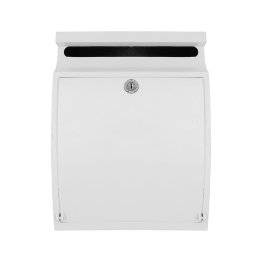 BUZON CONTEMPORáNEO MODELO JAPONES RESIDENCIAL COLOR BLANCO DE ALUMINIO
