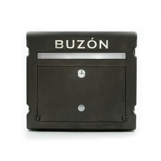 BUZON CONTEMPORáNEO MODELO ALEMAN INOX RESIDENCIAL CAFE CHOCOLATE