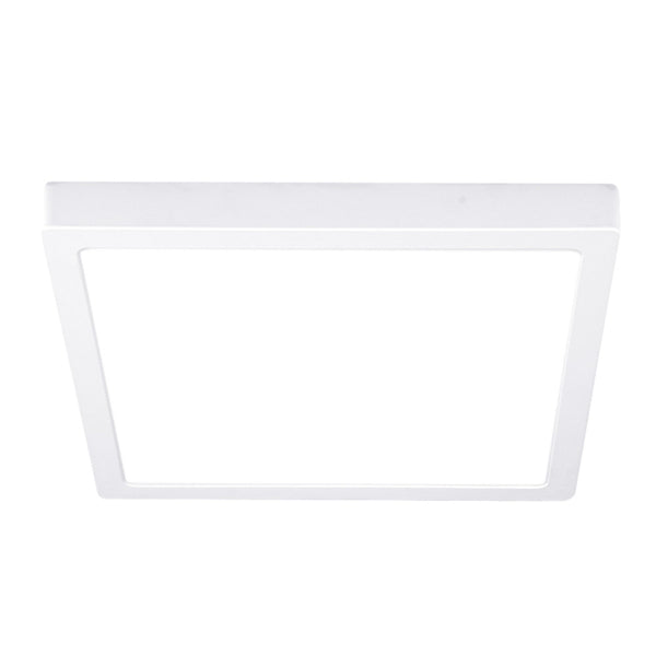 PLAFON LED CUADRADO PARA INTERIORES DE SOBREPONER EN TECHO ALGEDI IV 24W 100-240V 1600LM 65K 24PTLLEDC65MVB