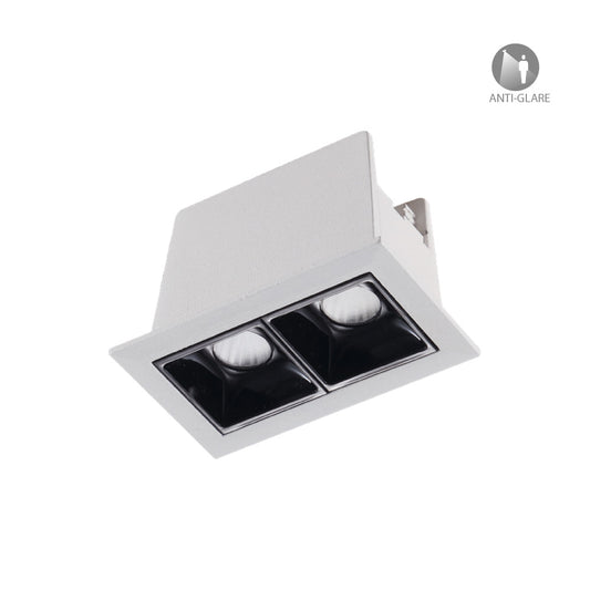 LAMPARA EMPOTRABLE DOBLE PARA PALFON TECHO LED 4W100-127V3000K 4YDLED3166MV30BN