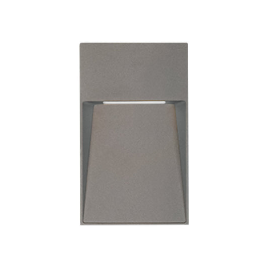 LUMINARIO LED PARA EXTERIOR DECORATIVO PARA MURO GRIS KAVE IV 5W 127V 30K 200LM 5HLED812CV30G