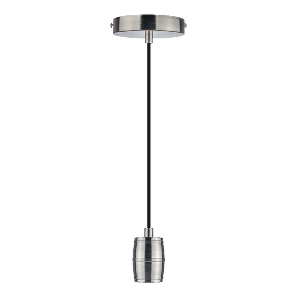 CANDIL SOCKET SUSPENDIDO PARA INTERIORES SATÍN GRIS 8.5W 100-240V E27 60SOCK113MVE27S