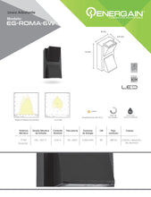 LUMINARIO LED INTEGRADO 6W LUZ CÁLIDA 100-265V 380 LM ENERGAIN EG-ROMA-6W