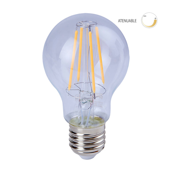 LAMPARA LED FILAMENTO DIM 7W E27 2700K A19D-LEDF/002/27