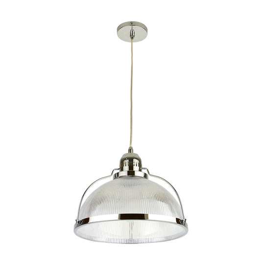 CANDIL LOME CROMADO/ PC RAYADO SUSPENDIDOS S/L 36W 100-240V E27 CTL-8073/CR