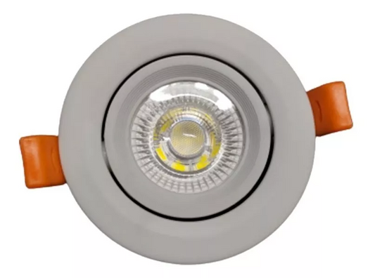 Spot Base Empotrable Led Dirigible Redondo 6W 127V 560LM 65K SD-06-01