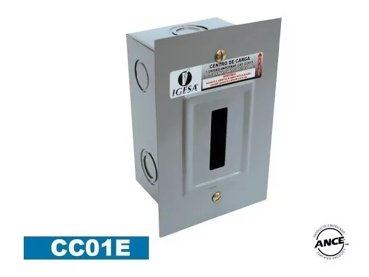 Centro De Carga 1 Polo Para Empotrar 120V CC01E