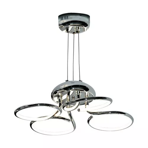 LAMPARA COLGANTE LED CROMADO DECORATIVO CANDIL 35W 90-260V 1600LM 45K 51497