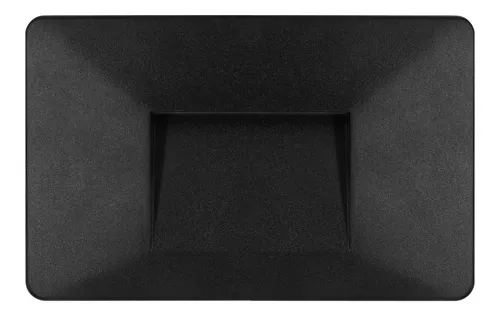 Lámpara LED Negro De Cortesía Para Escalera Luz Fría 3W 127V 150LM 65K WL3NE/LD