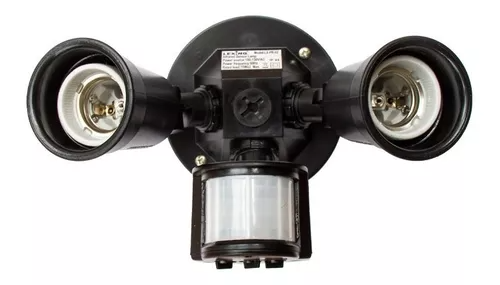 Lámpara LED Sensor Con Movimiento Fotocelda Exterior Porta Spot 150W 127V E26 AEC-308