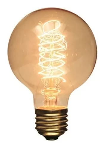 FOCO VINTAGE RETRO GLOBO ESPIRAL BLANCO CALIDO 40W 120V 20K E26 G95 51425