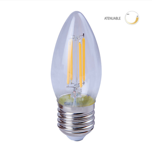 LAMPARA VELA LED FILAMENTO 4.5W E27 2700 EIC27D-LEDF001/27