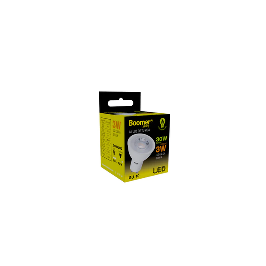 LÁMPARA FOCO LED GU10 3W 100-240V 30K FOLBOGU100033000