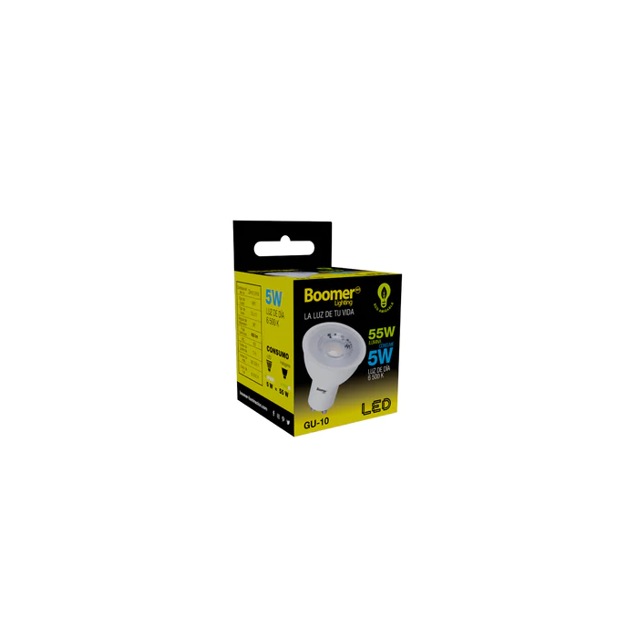 LÁMPARA FOCO LED GU10 5W 100-240V 65K FOLBOGU100056500