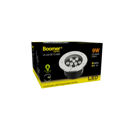 EMPOTRABLE INTEGRADO DE PISO ANSER REDONDO 9W 100-240V 30K  BLGR-0703-00930